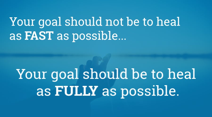 Heal quickly after divorce