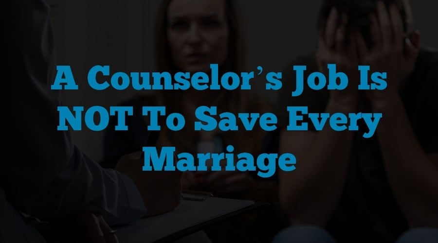 When marriage counseling does not work